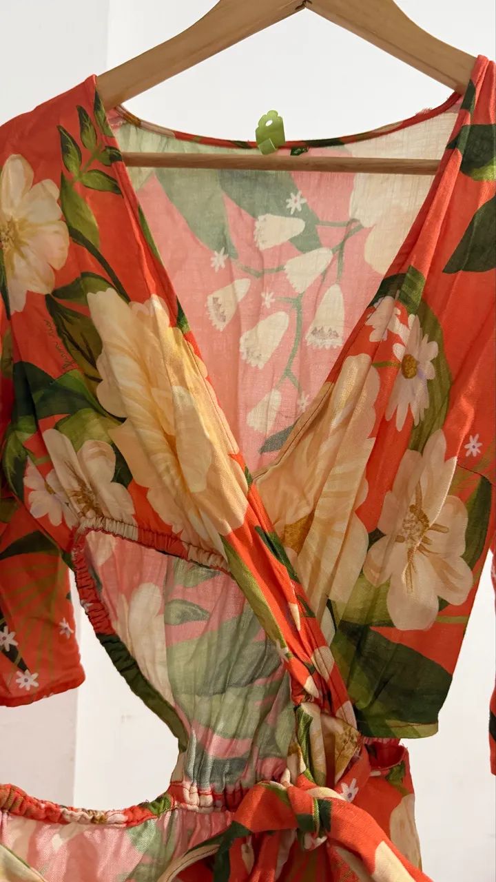 Vestido farm laranja  - Foto 4