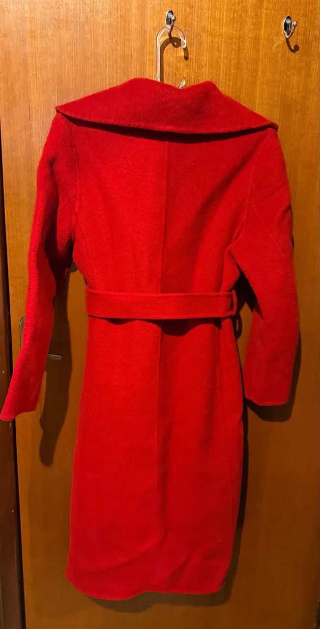 Sobretudo longo vermelho M - Foto 2