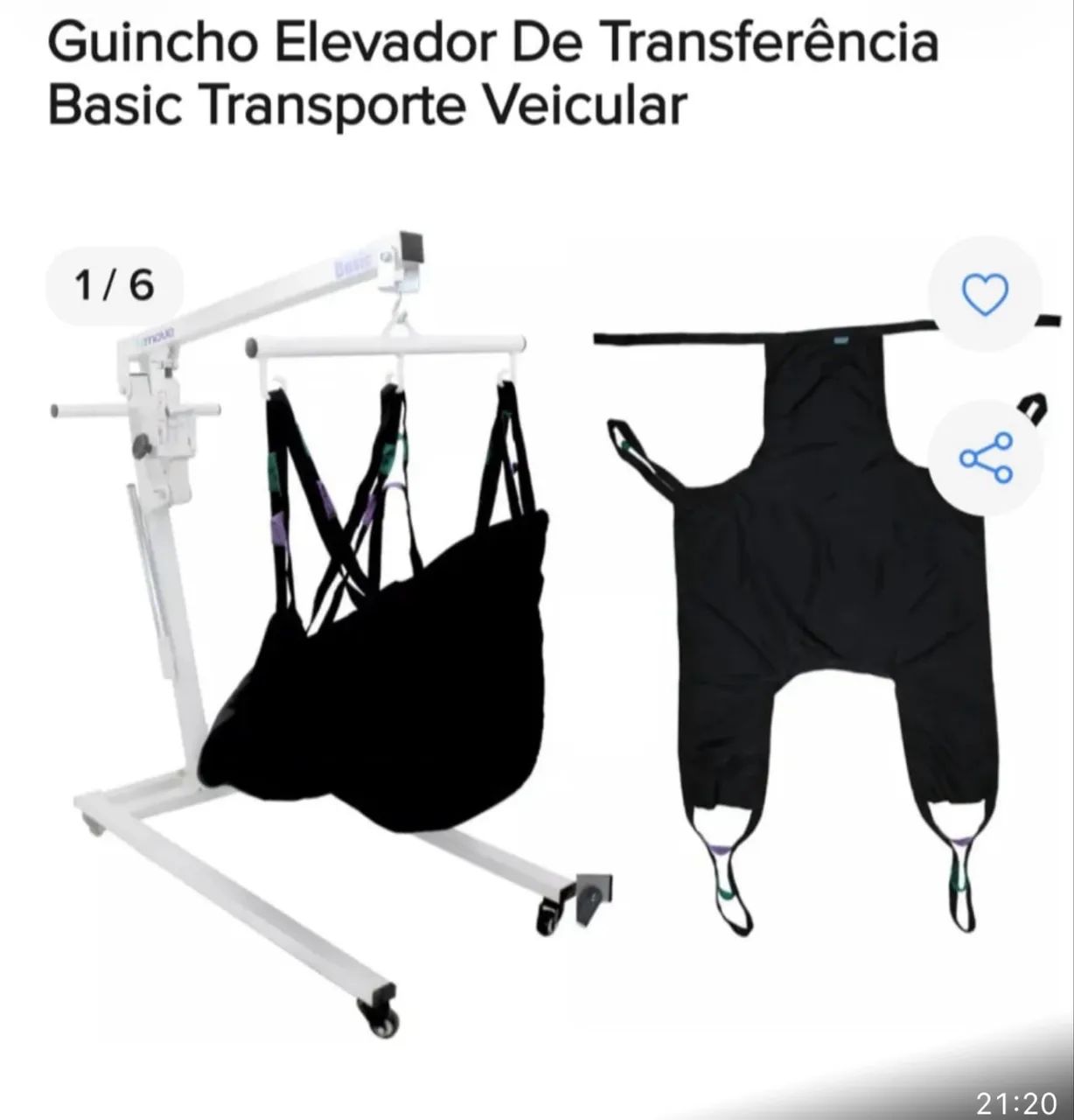 Guincho para Acamados e Deficientes Elevador Transferência Hidráulico