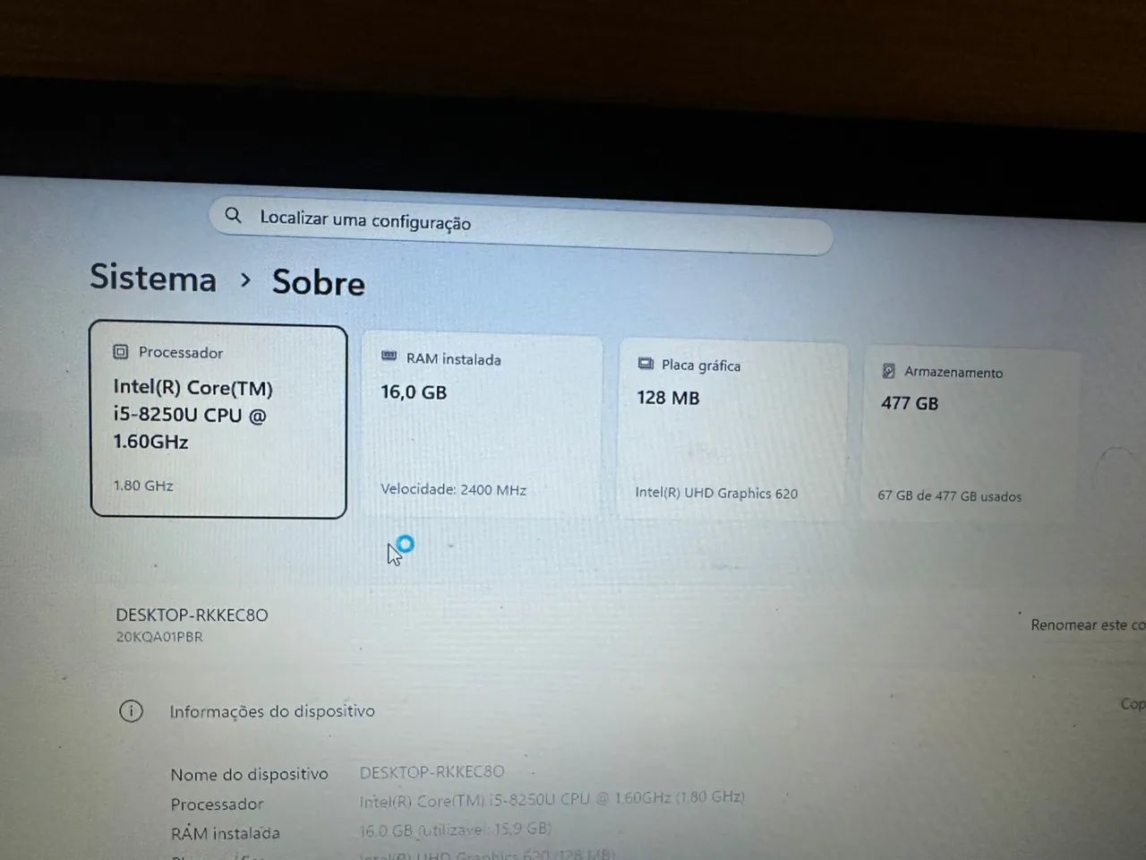 Lenovo ThinkPad E480 i5 8ª 16GB SSD 512GB Windows 11 - Foto 5