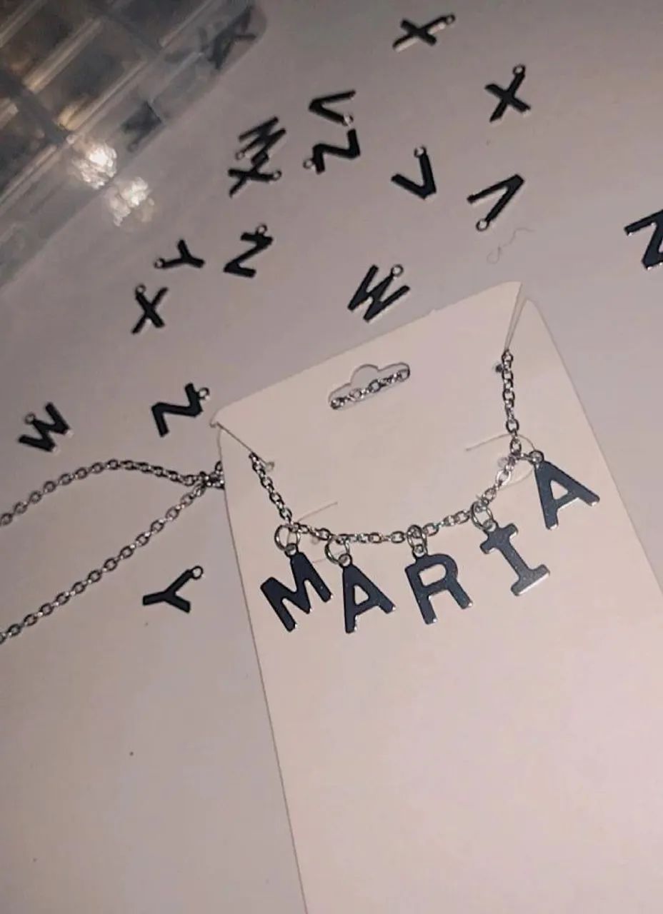 Colar Nome personalizado - aço inoxidável 45 + 5 cm - Foto 4