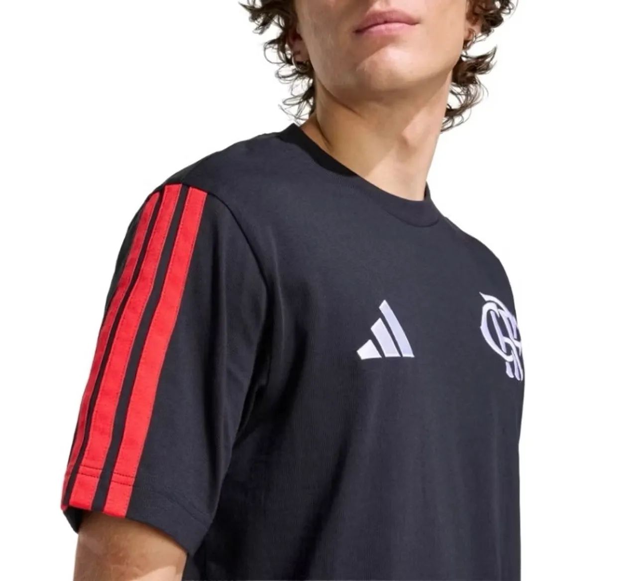 Camisa do Flamengo de Algodão (Preto) - Foto 4