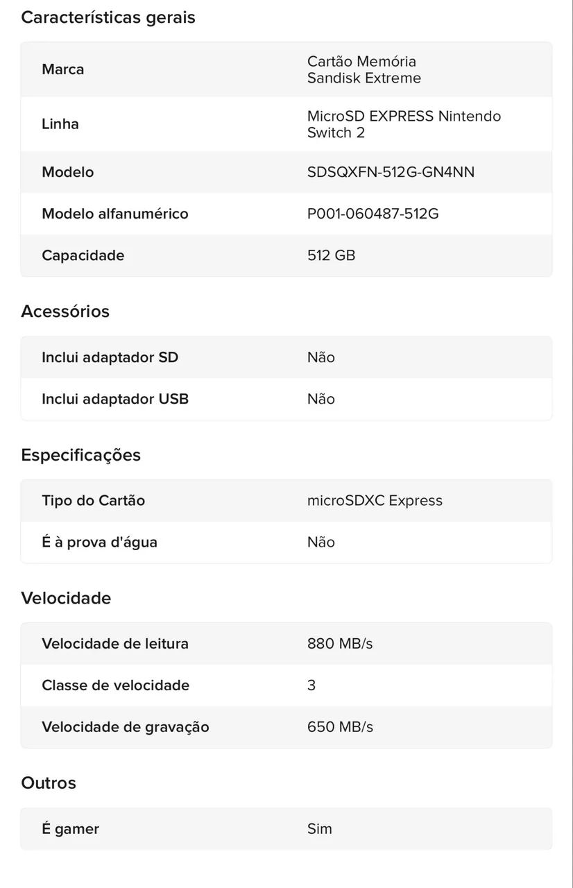 Cartão Micro SD Express 512gb - Foto 4