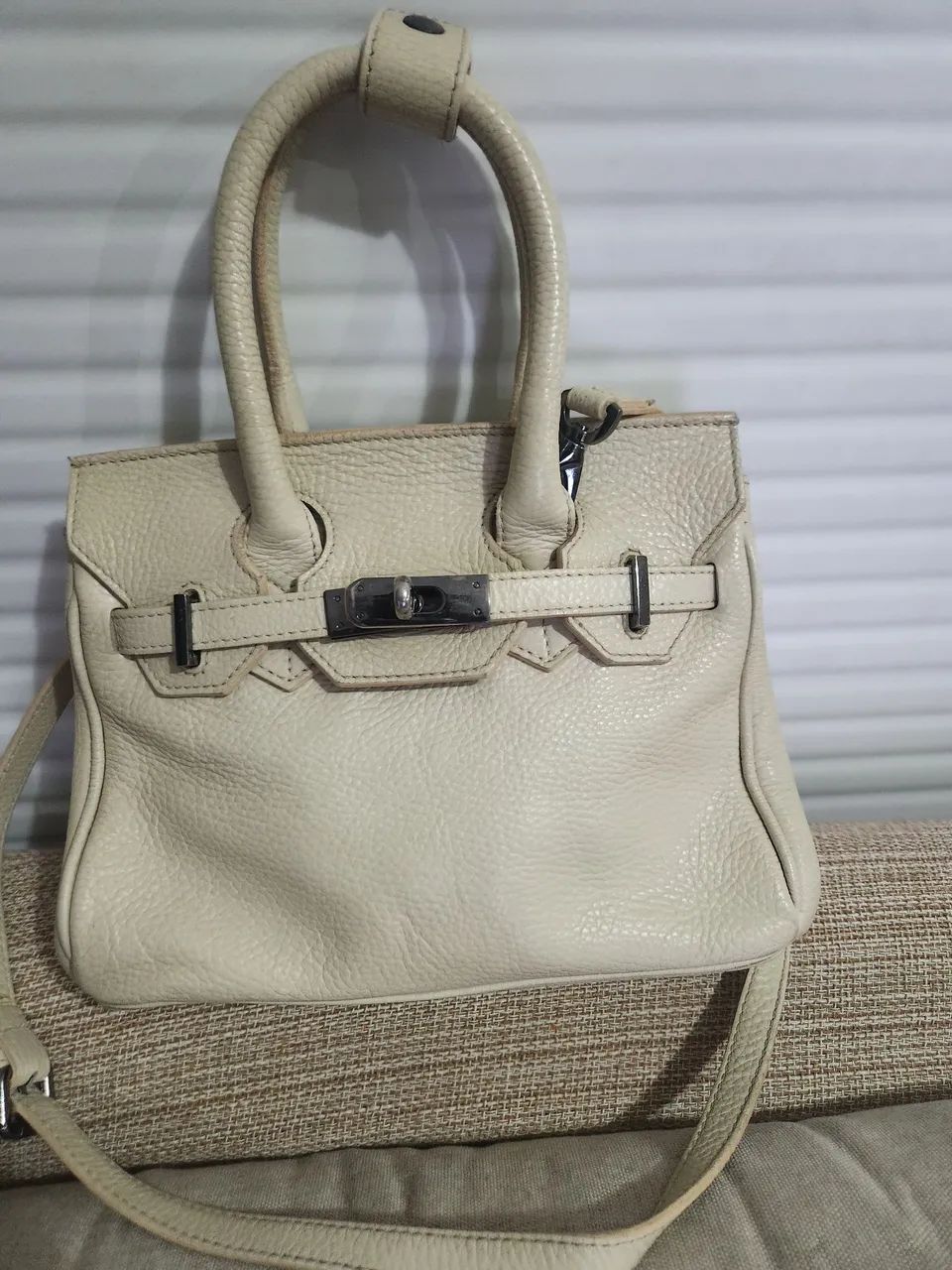 Bolsa couro lelis blanc 