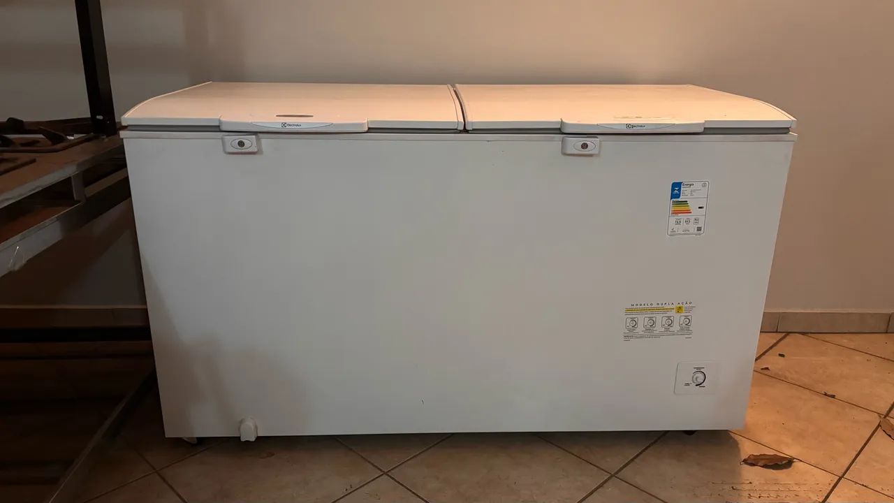 Freezer horizontal Eletrolux 513L dupla função