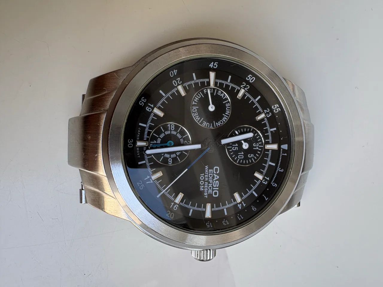 3 Relógios Technos Titanium, Casio Edifice e Guess WaterPro - Foto 3