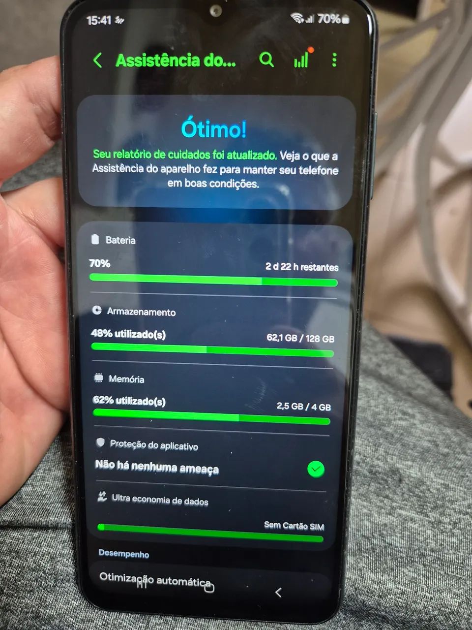Samsung M13 Verde 128gb 4gb de RAM Com acessórios  - Foto 3