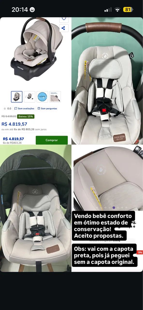 Bebê conforto para carro MAXY cosy 