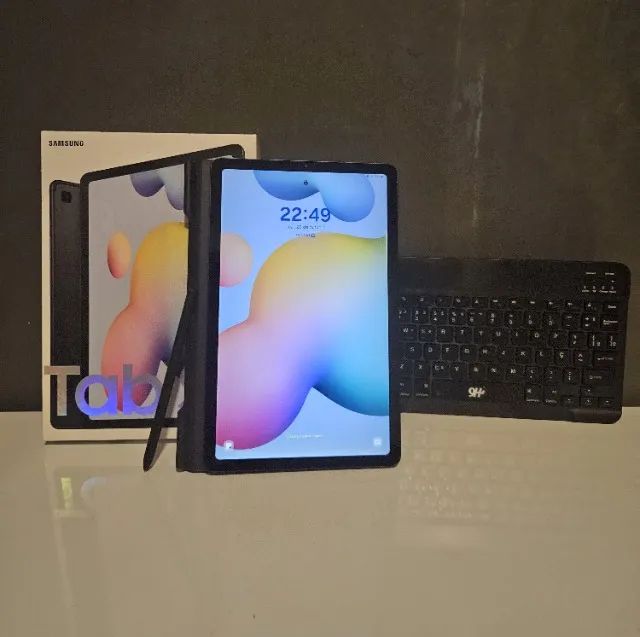 Tablet Samsung S6 Lite + S Pen + Capa + Teclado