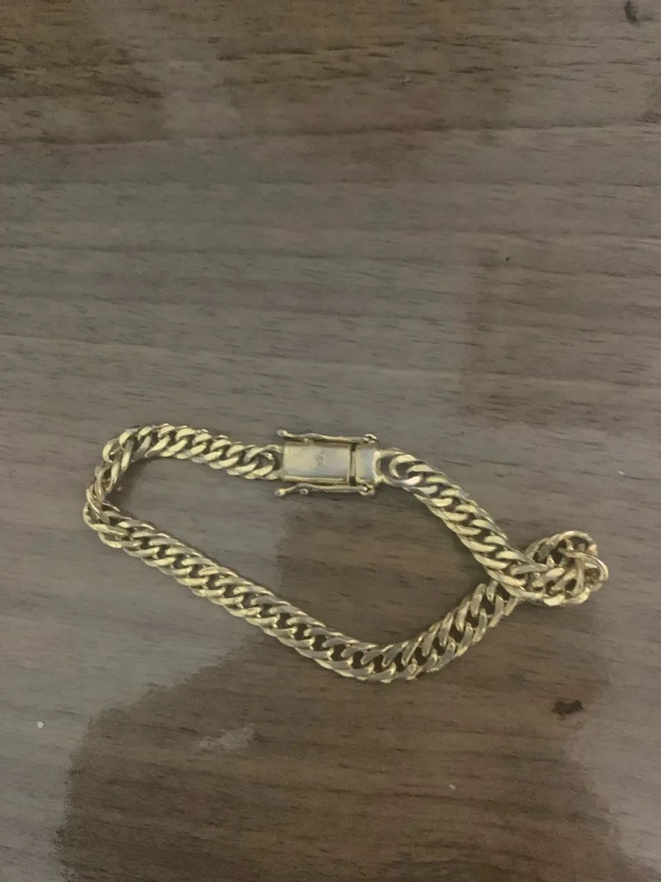 Corrente lacraia banhada ouro 07 mm