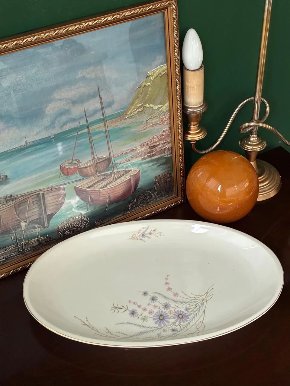 Antiga travessa porcelana Real - Foto 4