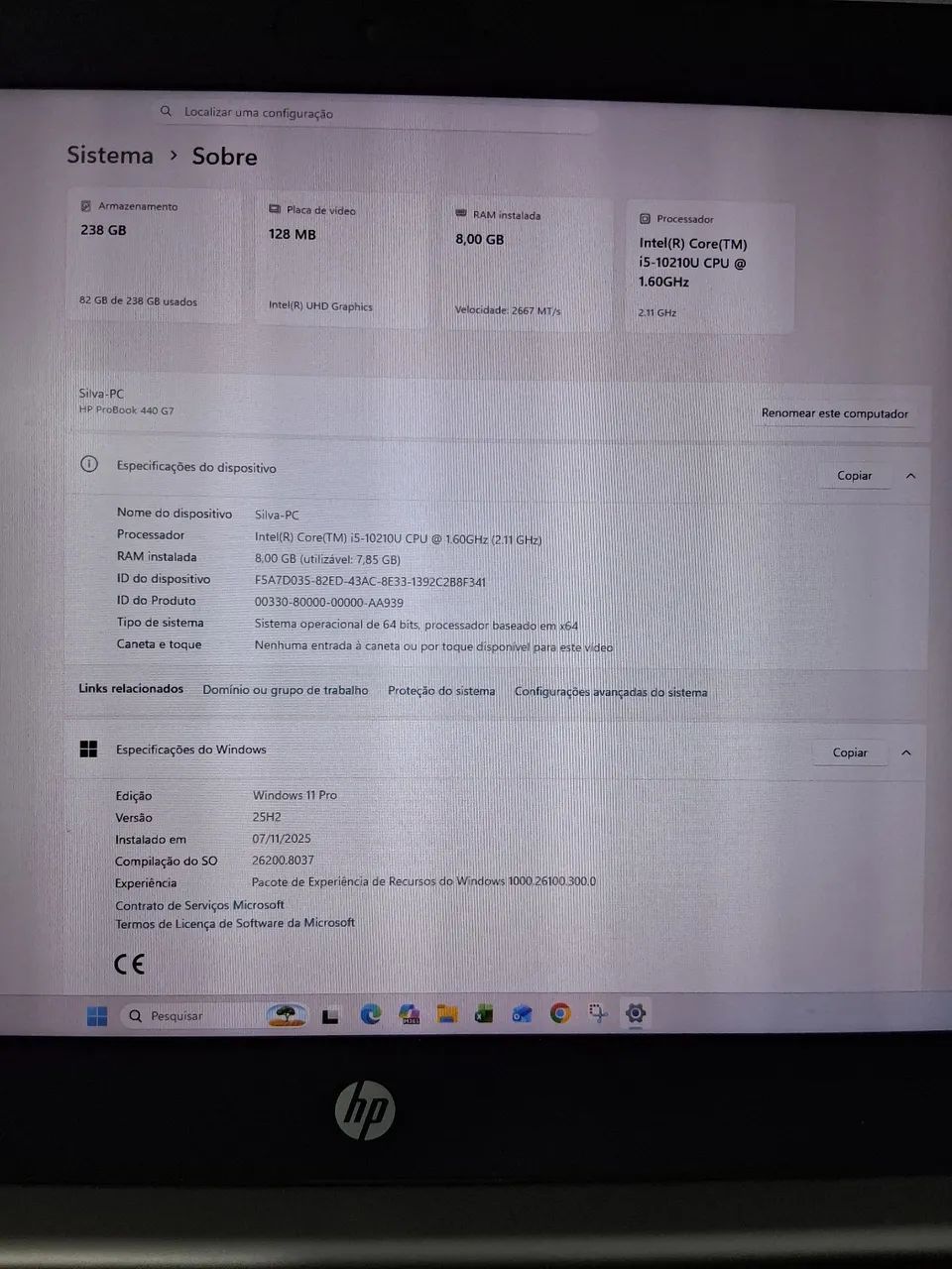 Notebook HP Probook 440 G7 - Vendo ou troco - Foto 2