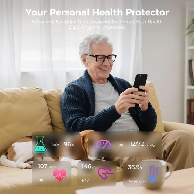 Smart Ring R11M Prata - Tamanho 9 | Na Caixa - Foto 5
