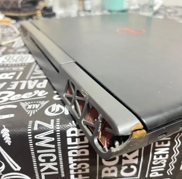 Carcaça Dell Inspiron com placa mãe para retirada de peças - Foto 5