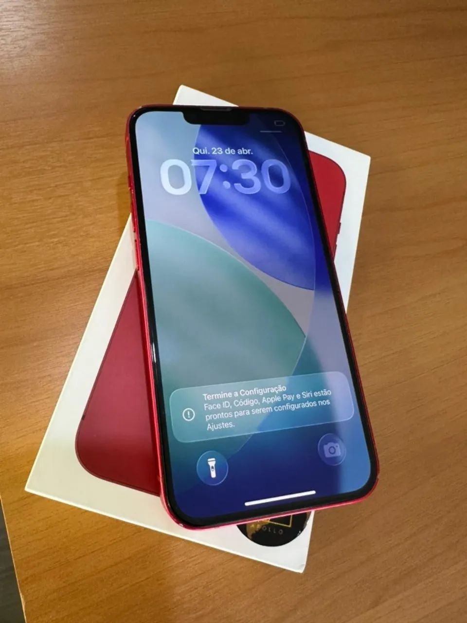 iphone 13 vermelho 128 gb - semi novo - Foto 5