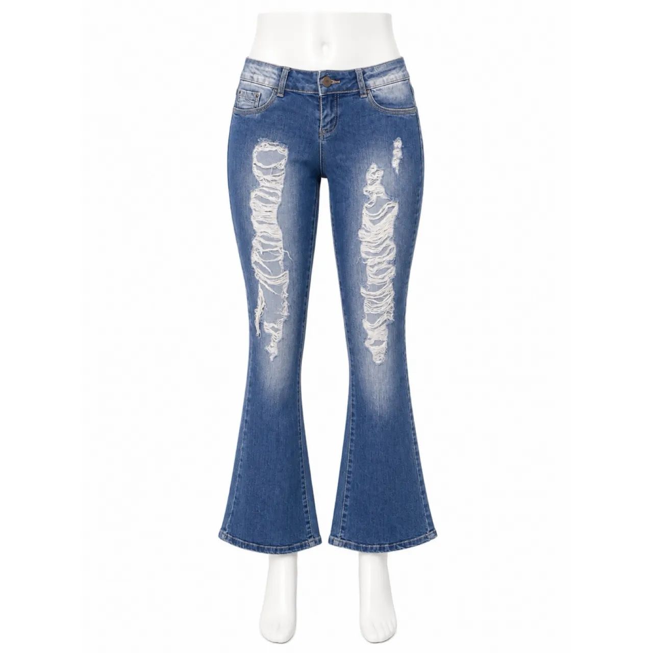 Calça Jeans Sawary Destroyed Feminina 