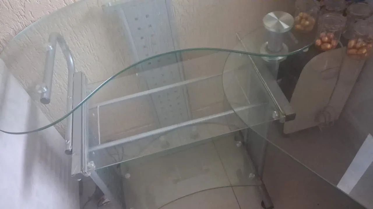 Mesa escrivaninha vidro - Foto 5