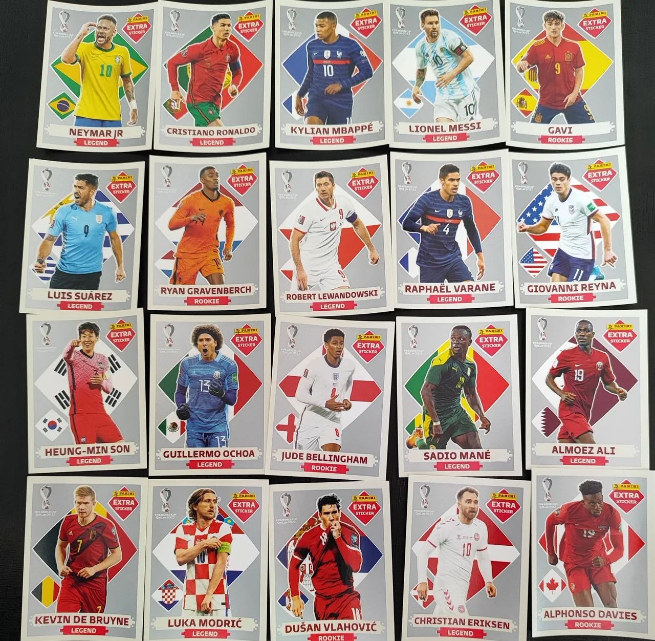 Legends copa 2022 - Kit prata completo