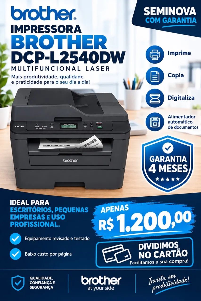 Impressora Brother DCP-L2540DW