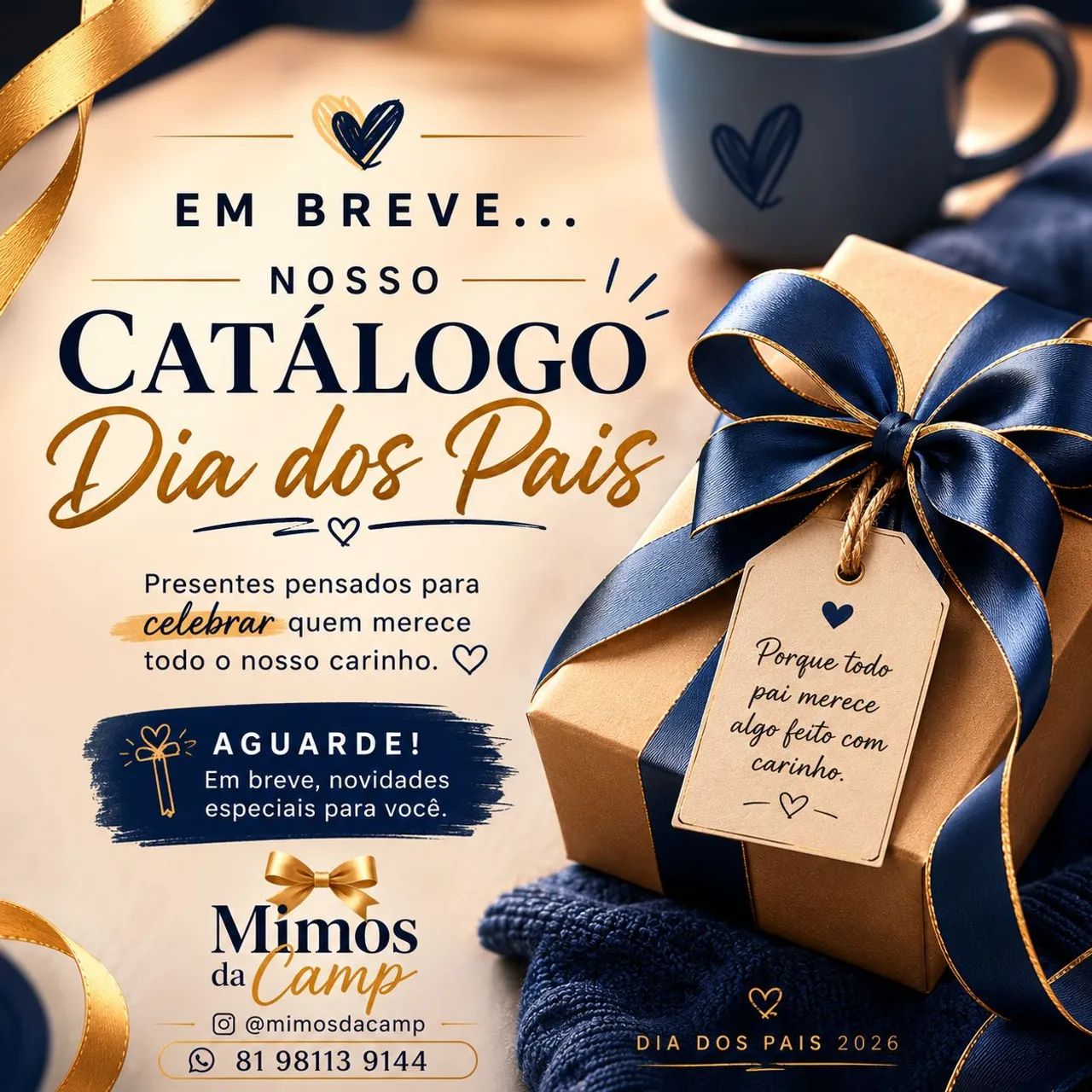 Cesta de café da manhã Dia dos Pais - Foto 2