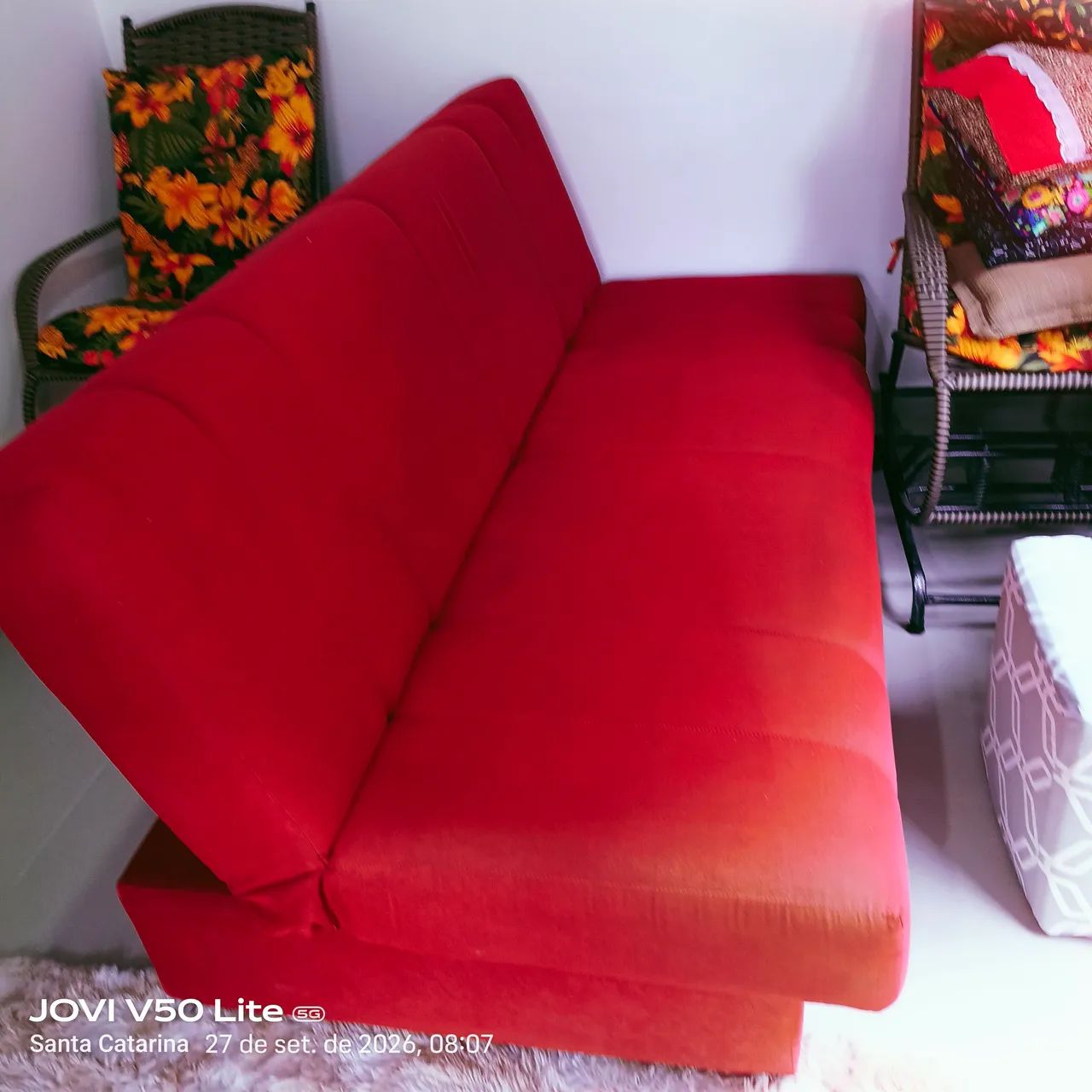 Sofá cama vermelho  - Foto 3