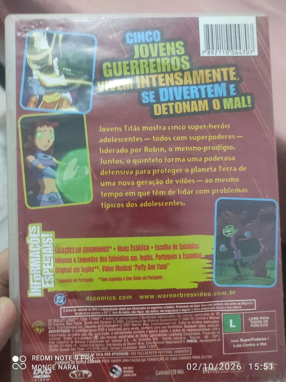 Dvd infantil Teen Titans  - Foto 3