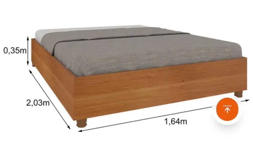 Queen-Size Double Bed with Headboard480039249527459844