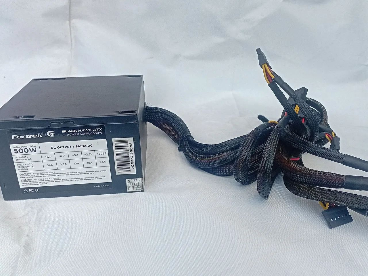 Fonte alimentação nova fortrek black hawk até poder supply 500 w.