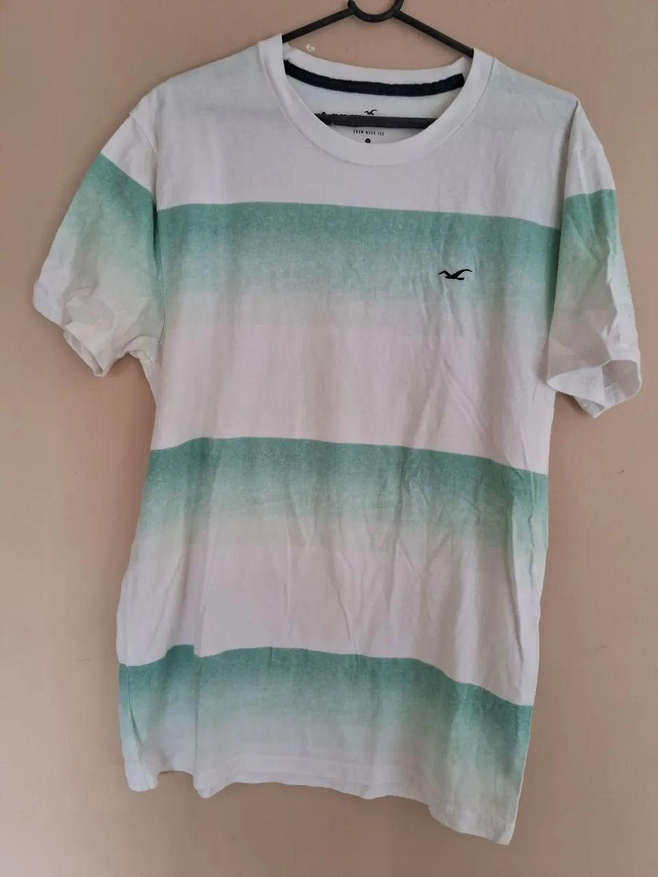 Camisa Hollister original verde degradê 