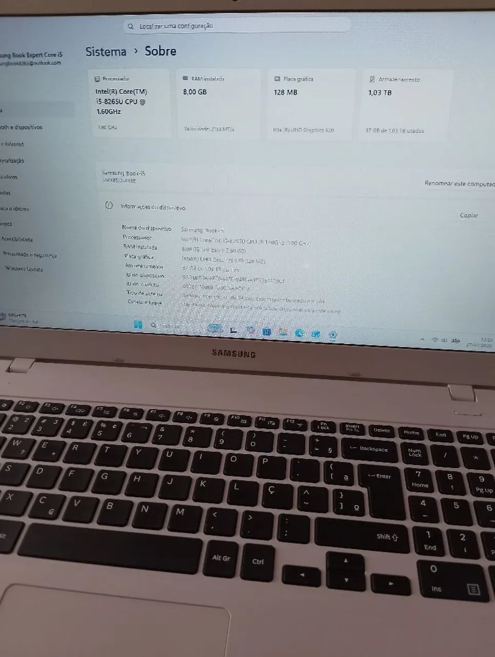Notebook Samsung Book i5, 8GB Ram, SSD 1TB, Win11  - Foto 5