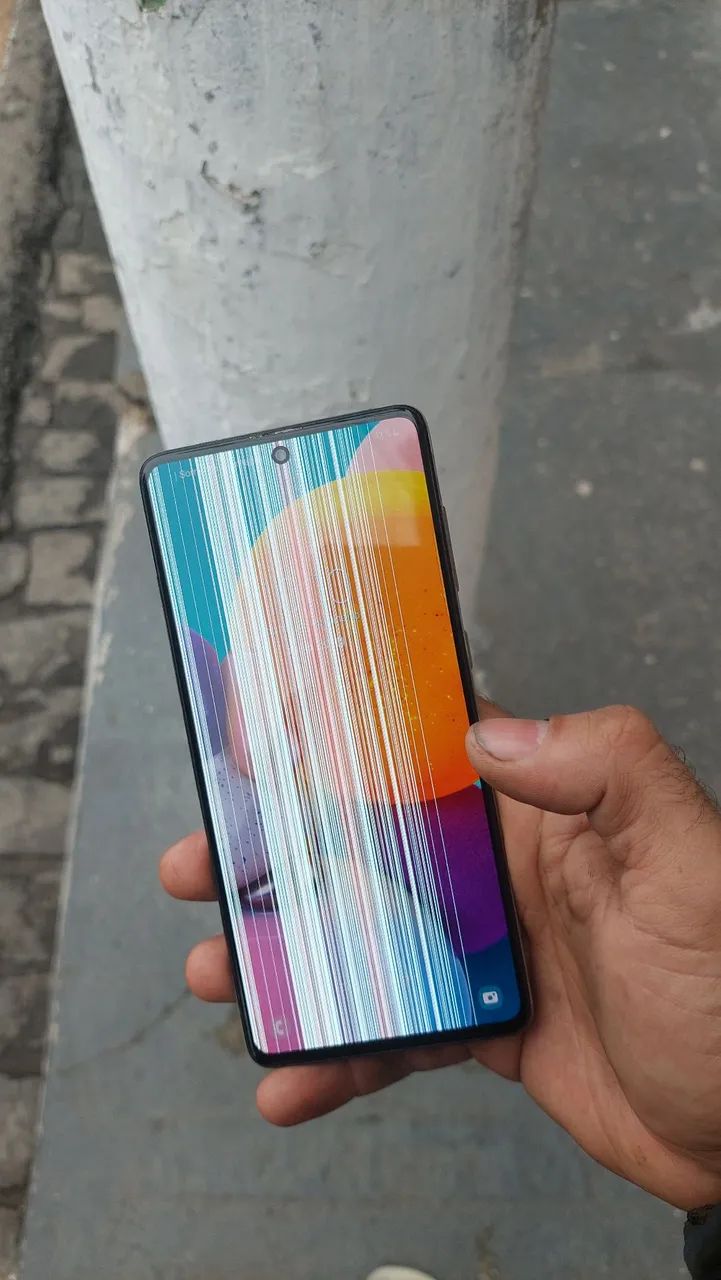 Celular A71 128 GB Funcionando Perfeitamente (Com listras) Envio via OLX - Foto 3