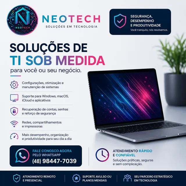Neotech Informática - Seu parceiro Estratégico em Tecnologia. Soluções 