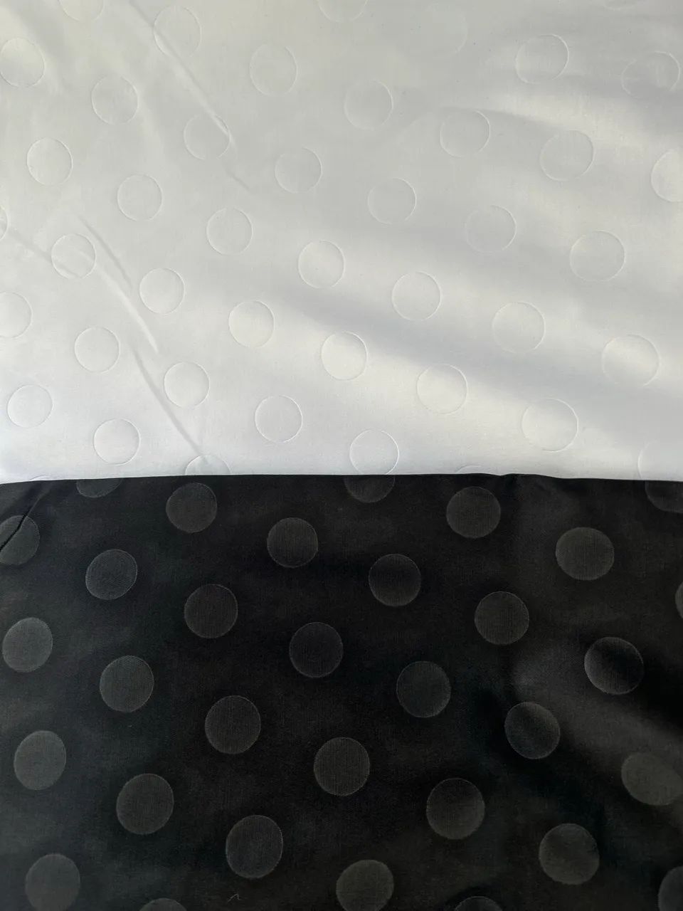 Kit com dois tecidos preto e branco 