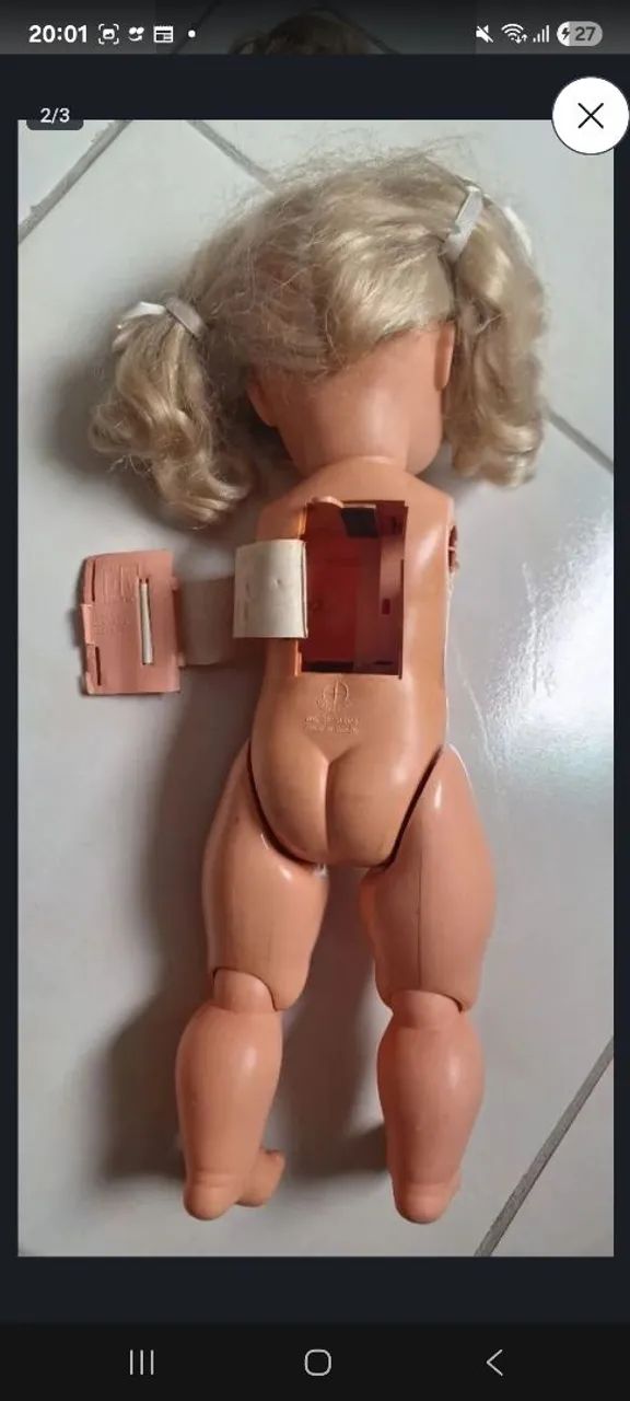 Troco e Cabeça da boneca Tippy da Estrela,  ano 1970 - Foto 2