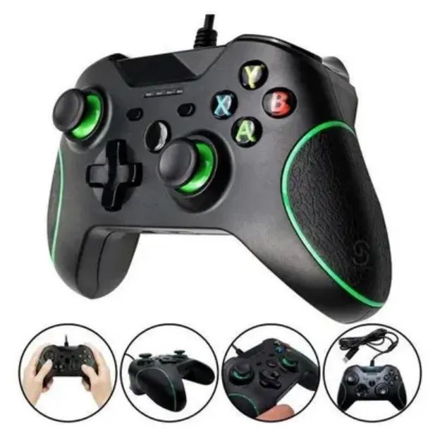 Controle Manete com Fio para Xbox One Compatível com PC Windows 8/10 Sem Caixa 