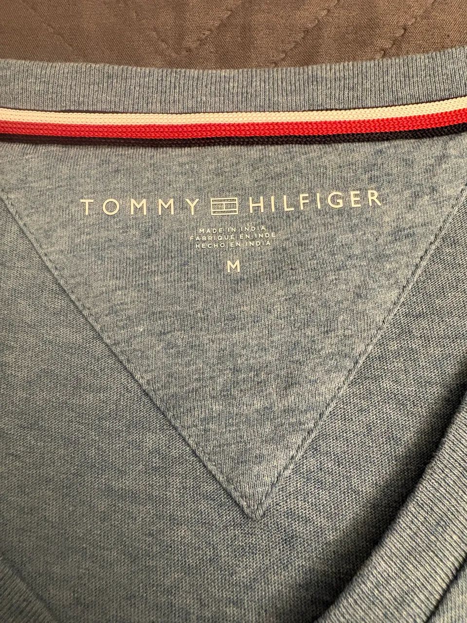 Camisa TOMMY HILFIGER gola V tam M - Foto 5