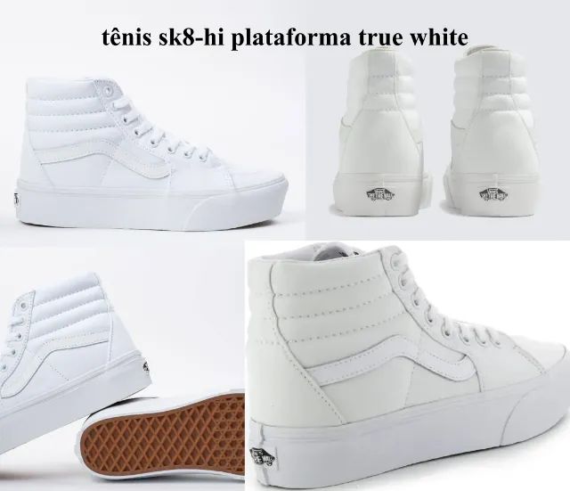 Vans Original sk8-hi plataforma true white