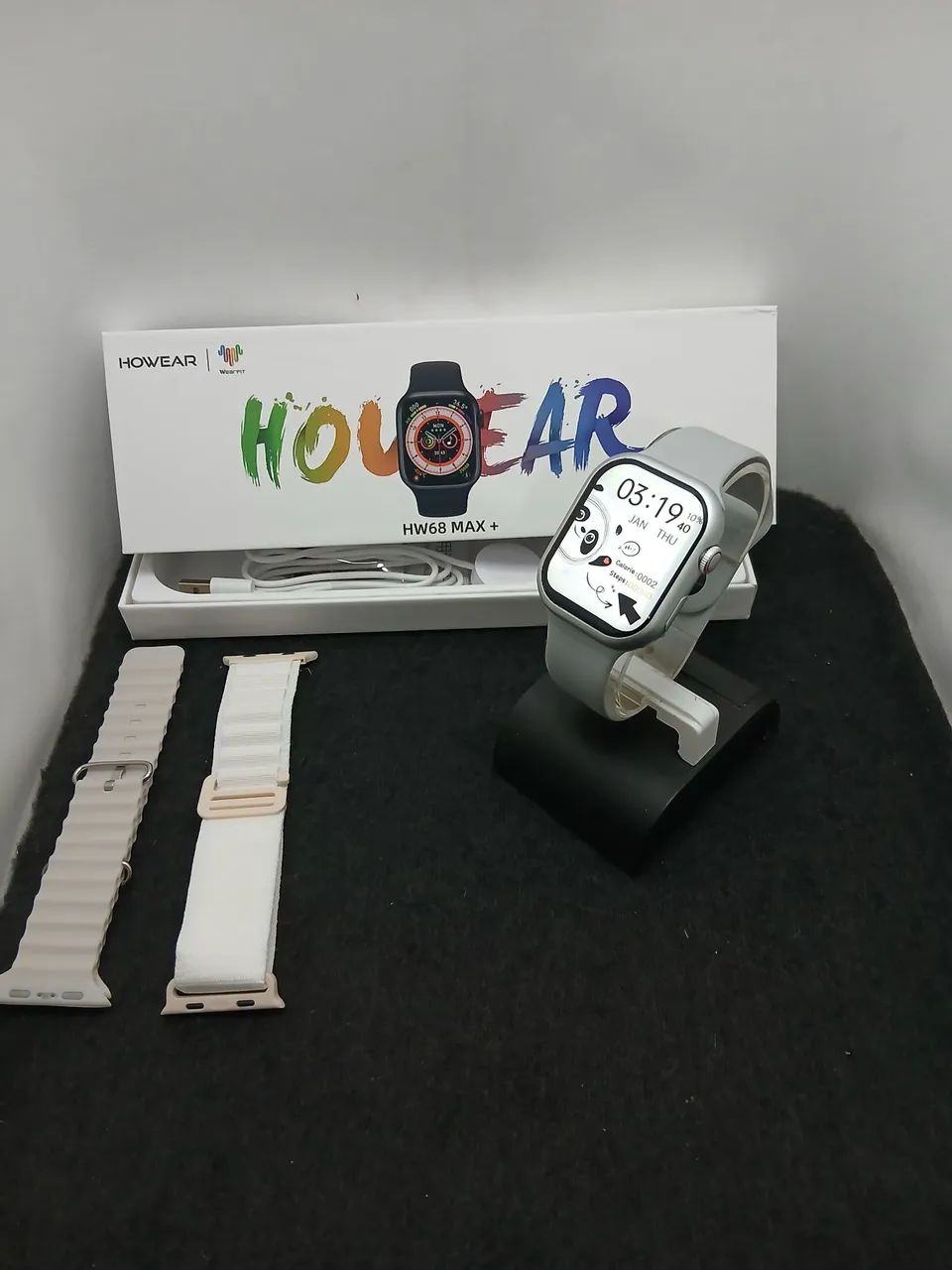 SMARTWATCH HOWEAR HW 68+ 47MM ANDROID E IOS.  * NOVO *
