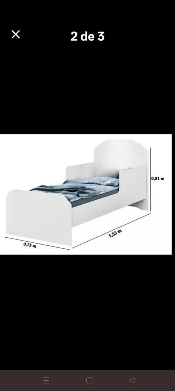 Cama infantil semi nova( sem colchão ) - Foto 2