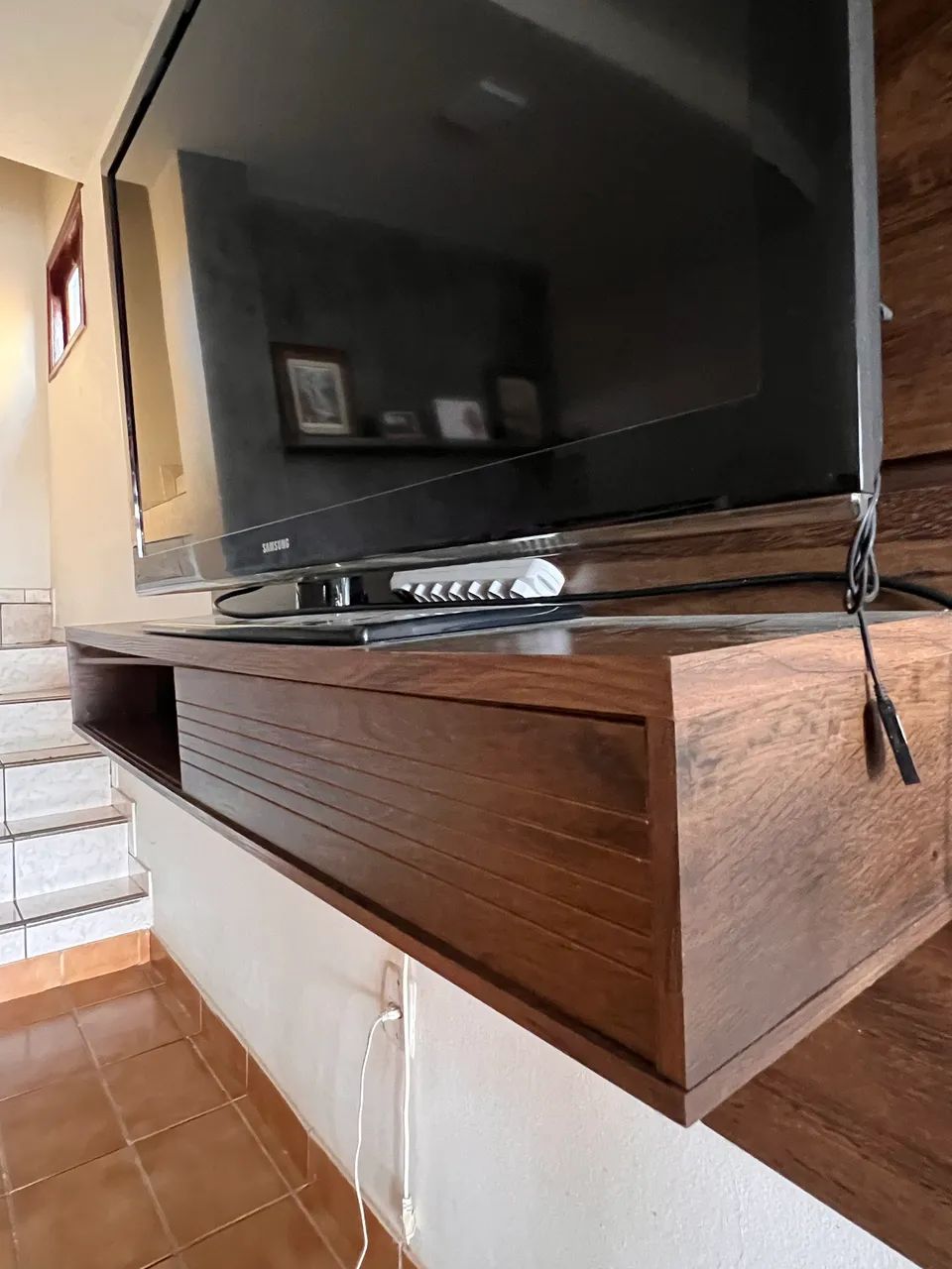 Painel de tv amadeirado - Foto 4
