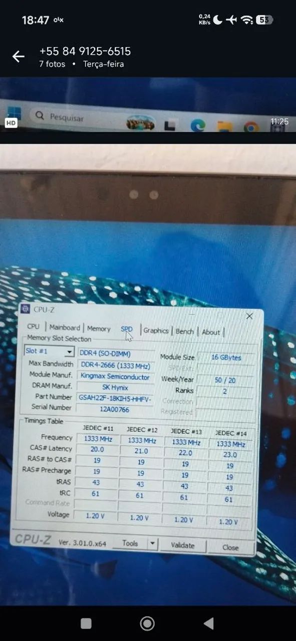 Memória RAM ddr4 32gb
