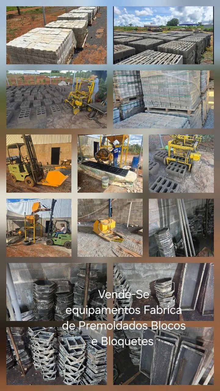 Empresa e equipamentos de Blocos e Bloquetes