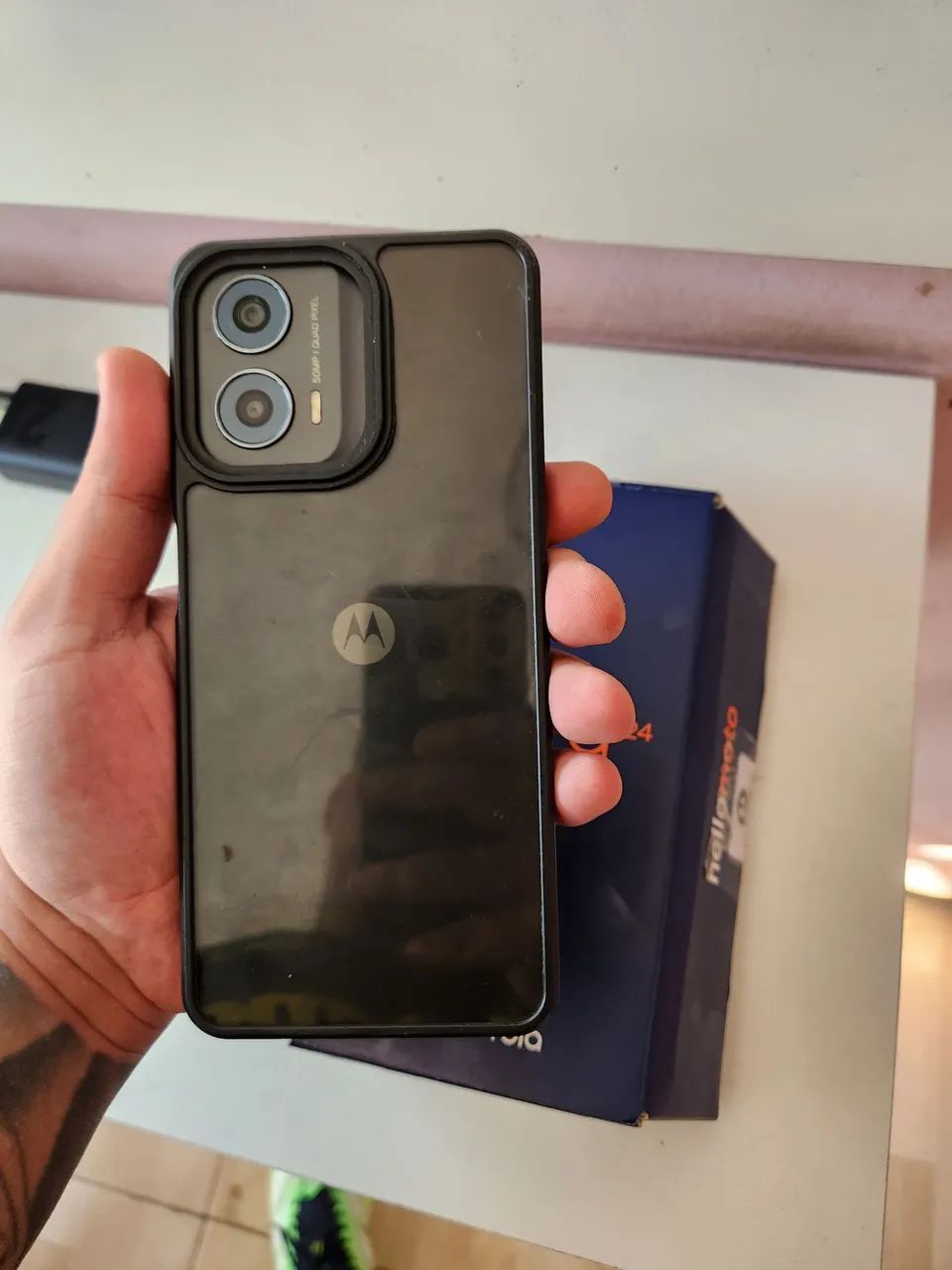 Moto G24 128GB com caixa e carregador original - Foto 2