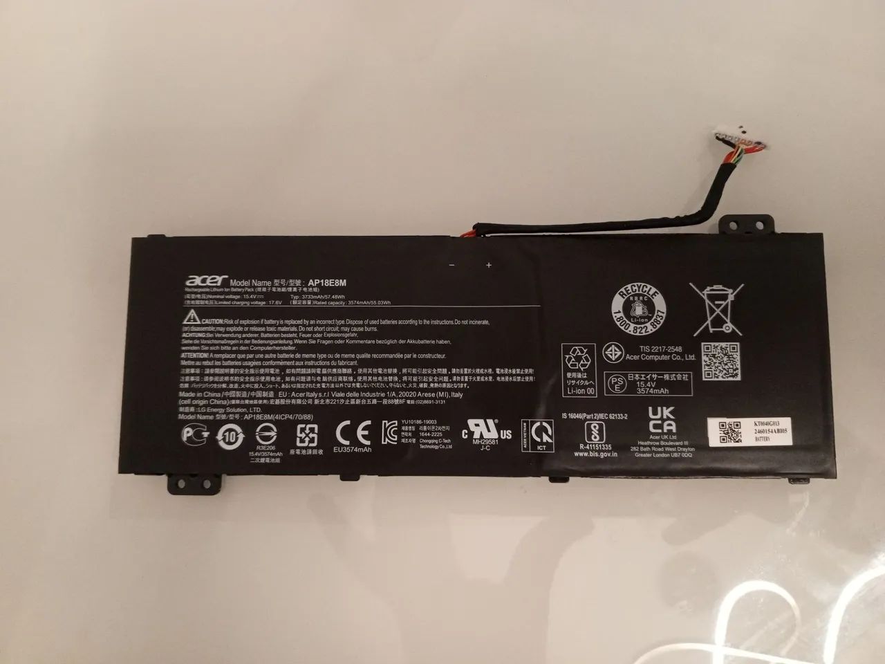 Bateria Acer ap18e8m original excelente 