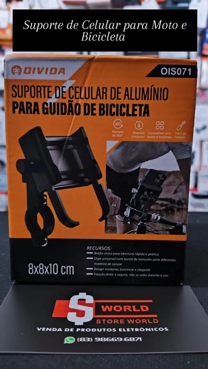 Suporte de Celular para Moto - Loja Store World 