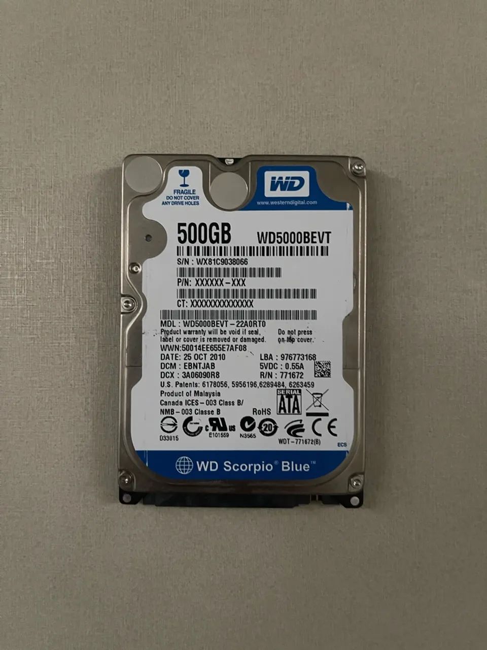 HD 500GB PC/Notebook 