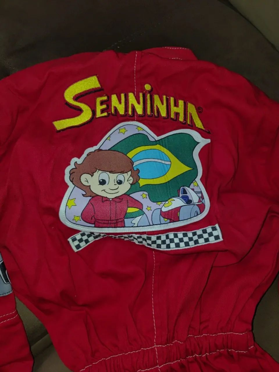 Macacão do AyrtonSenna Infantil e o Boneco do Seninha - Foto 5