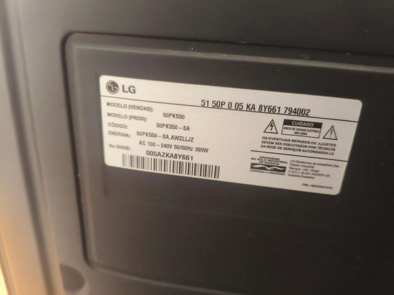 Tv Lg Plasma defeito - Foto 2
