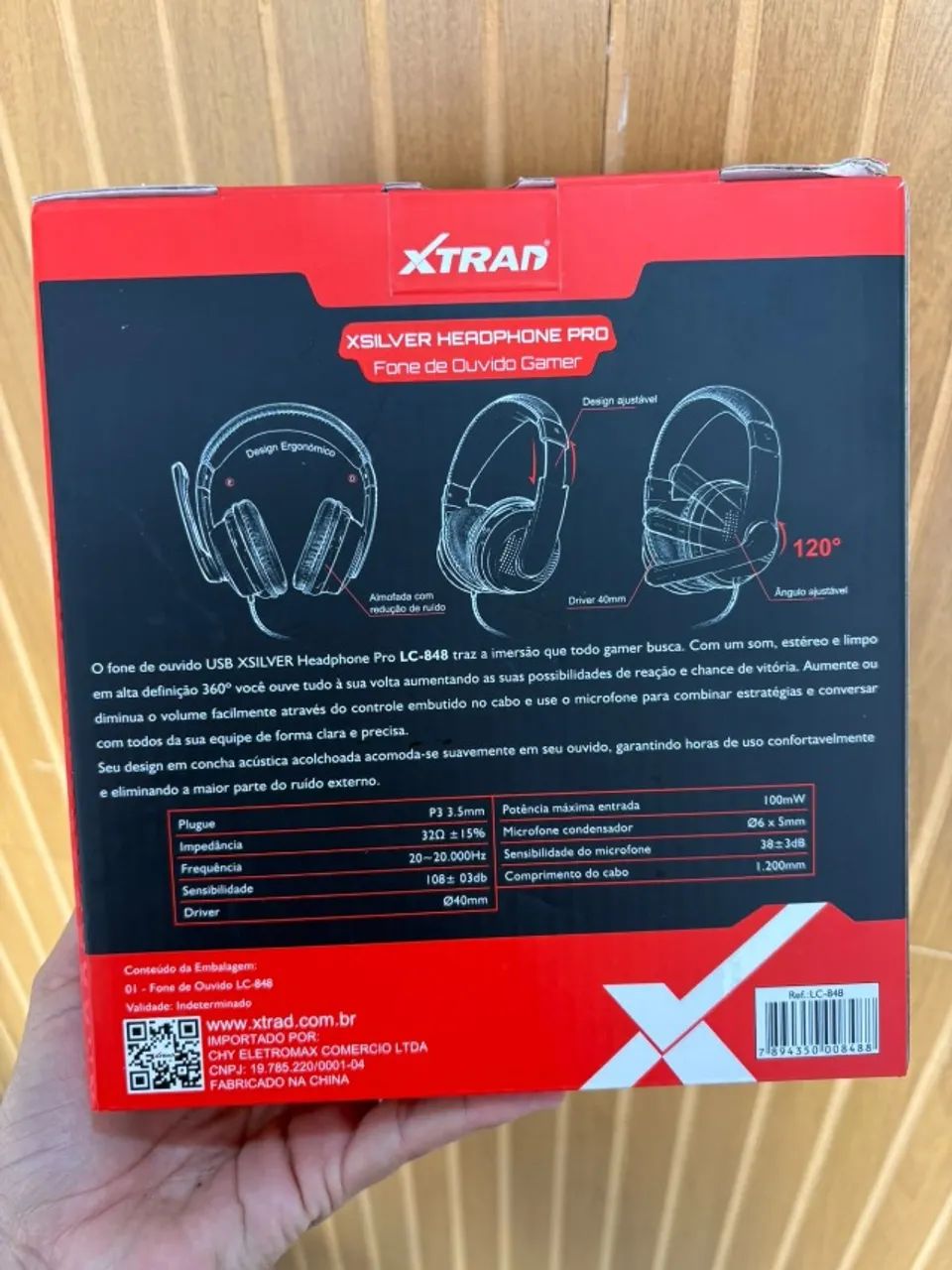 Headset Gamer XTRAD LC-848 | 40mm | Microfone - Foto 3