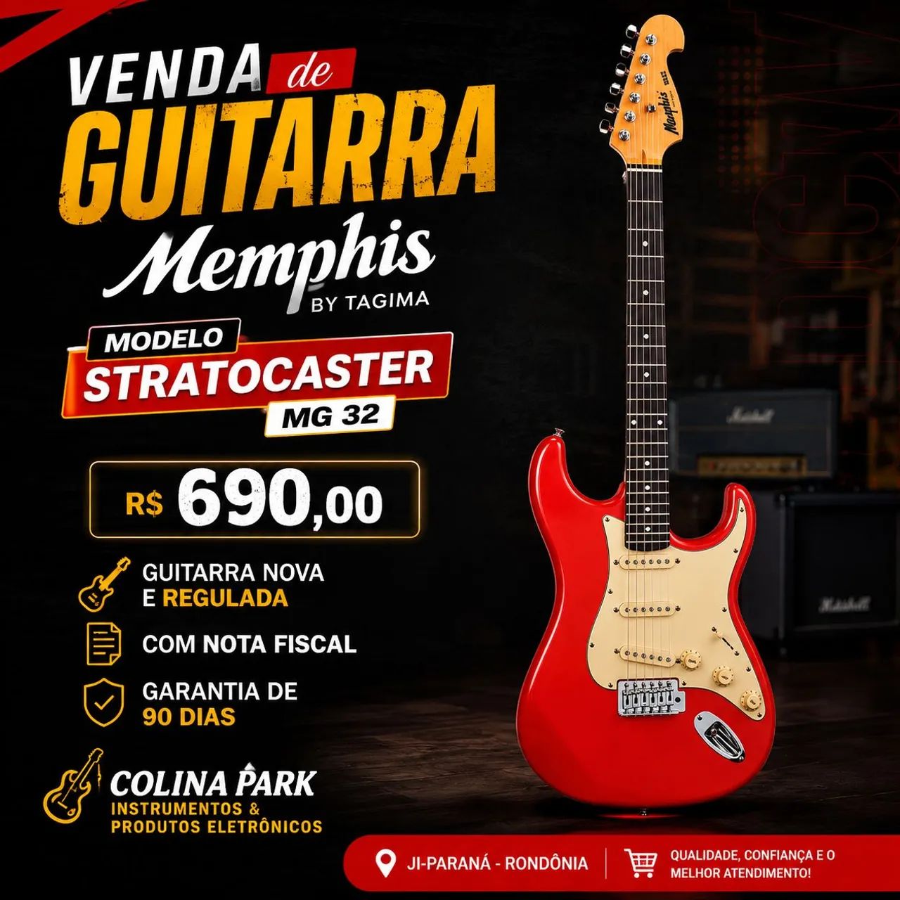 Guitarra Memphis MG 32 